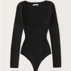 Abercrombie Long-Sleeve Squareneck Sweater Bodysuit